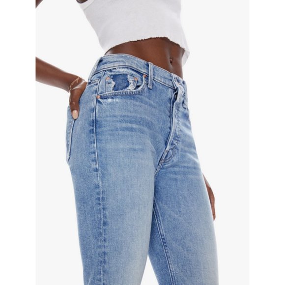 💕MOTHER SUPERIOR💕 The Tripper Flood Fray Jeans ~ Left In The Dust 28 NWOT - Picture 2 of 16